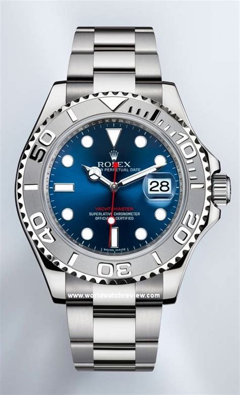 rolex yachtmaster blue dial review